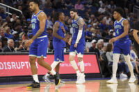 Oct 23, 2026; Orlando, Florida, USA; Minnesota Timberwolves guard LaMelo Ball (1) reacts after a basket against the Orlando Magic in the second quarter at Kia Center. Mandatory Credit: Nathan Ray Seebeck-Imagn Images